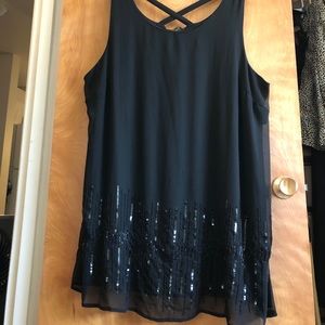 Little black dress/tunic with lovely beadwork!